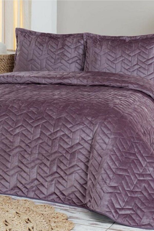 Dinarsu-Ruby Single Bedspread Plum 1