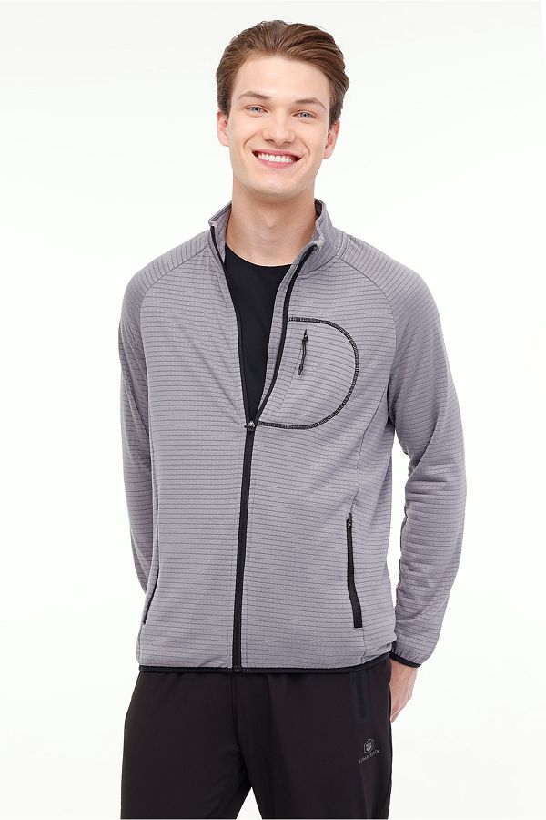 lumberjack-Ml Hauf 18C-Od1002 4Pr - Gray Men's Tracksuit Top 1
