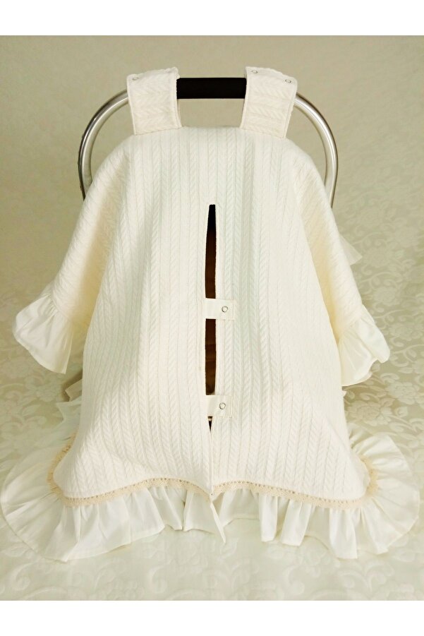 Wenaris FIRFIRLI ÖRGÜ PİKE Puset örtüsü, Puset minderi, 2 parça