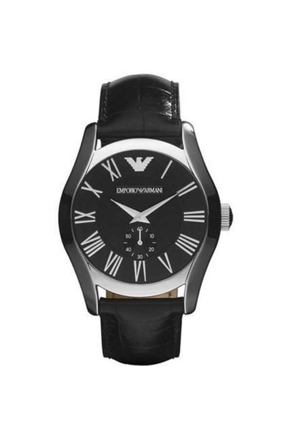 onlinekordon Emporio Armani Ar0669 Black Leather Cord Trendyol
