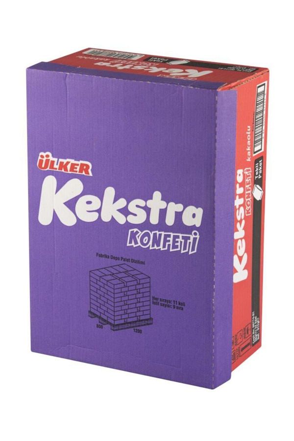 Ülker-24 Pieces of Kekstra Confetti with Chocolate Sauce and Cocoa - 38 Gr 1