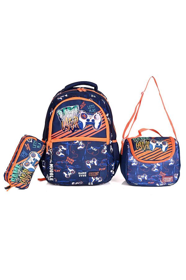 MUGGLE-9148 Lets Play - 3-Piece School Backpack Set 1