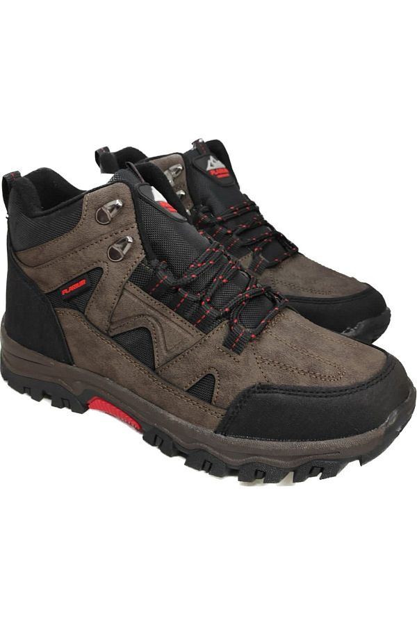 Brown non slip boots top