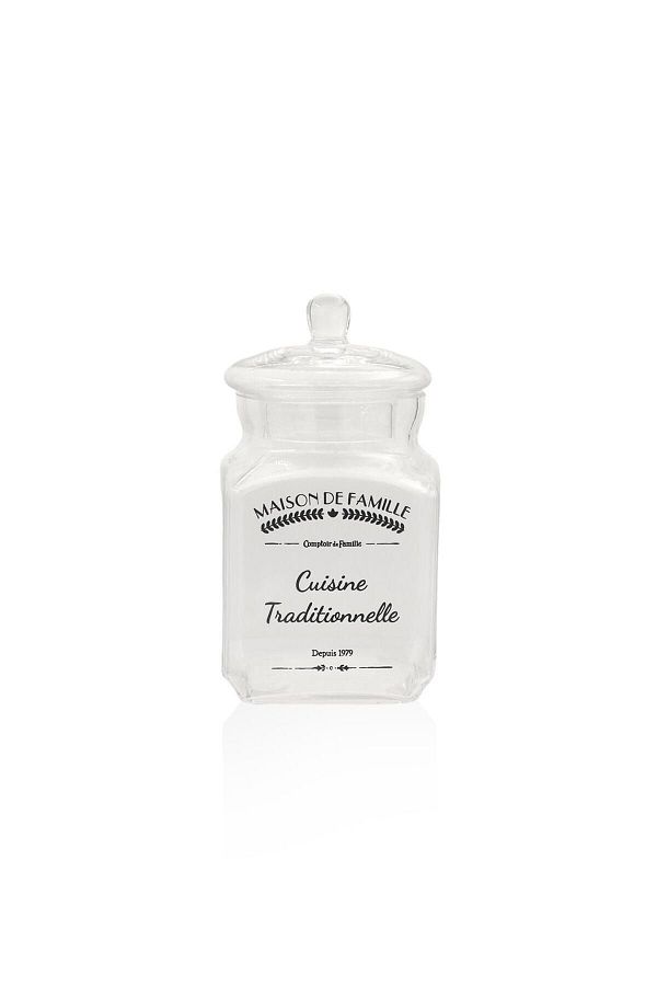 The Mia-Glass Storage Container with Lid 17 Cm 1