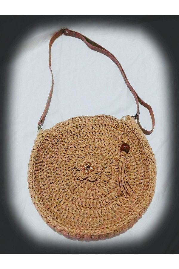Handmade-2 Layer Macaron Bag - Drawstring and Orulmus Summer Bohemian Bag 1