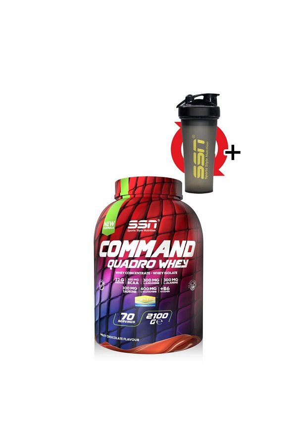 SSN Sports Style Nutrition-Command Quadro Whey 2100 Gr (Chocolate) Protein Powder 1