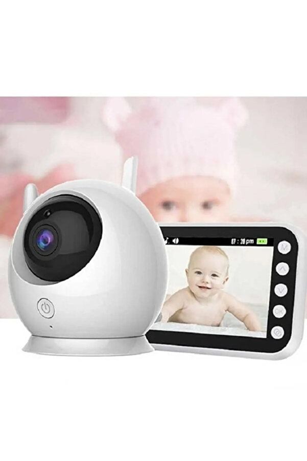 The Wlue Bebek Monitörü LCD Ekranlı Gece Görüşlü Sesli ve Görüntülü Bebek Güvenlik Kamerası
