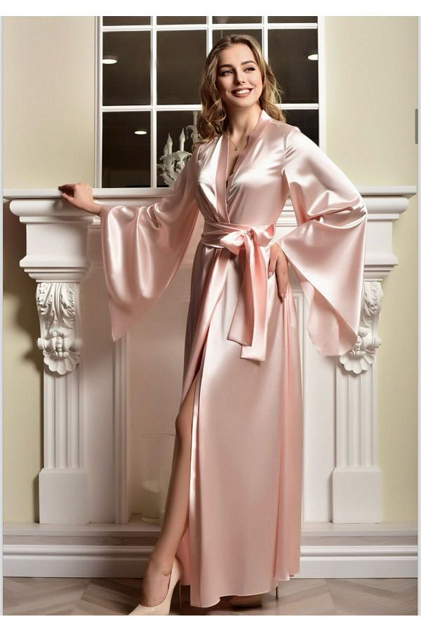 Satin kimono gown online