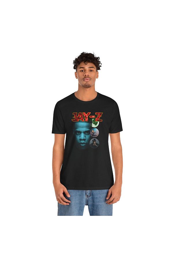 Dropcek eticaret Jay Z Printed Unisex Black Hiphop Basic T Shirt Trendyol