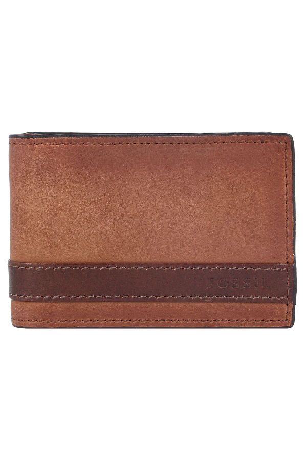 Fossil-Quinn Geldbörse Leder 11 cm Geldscheinklammer 1