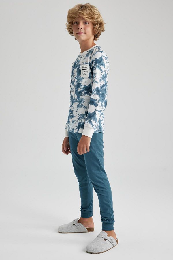 DeFacto-Boy's Patterned Pajama Set - Long Sleeve, A7078a823au 1