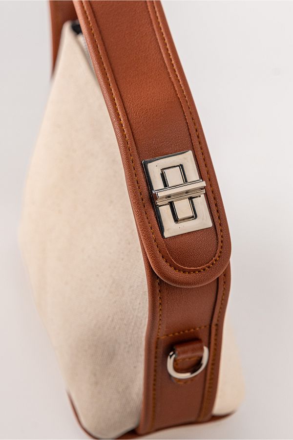LORENZ BAG FOCUS Canvas Fabric Zippered and lined long Strap Women s Bag Trendyol
