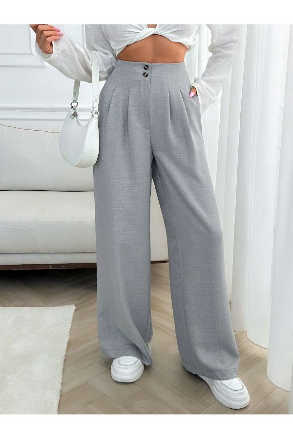 Smart linen trousers womens hot sale