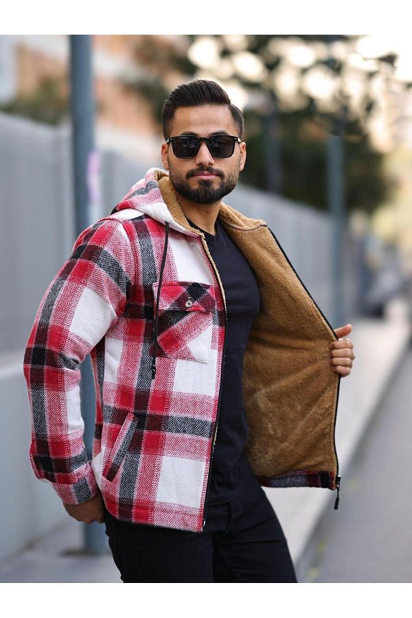 Fur lined lumberjack shirt on sale