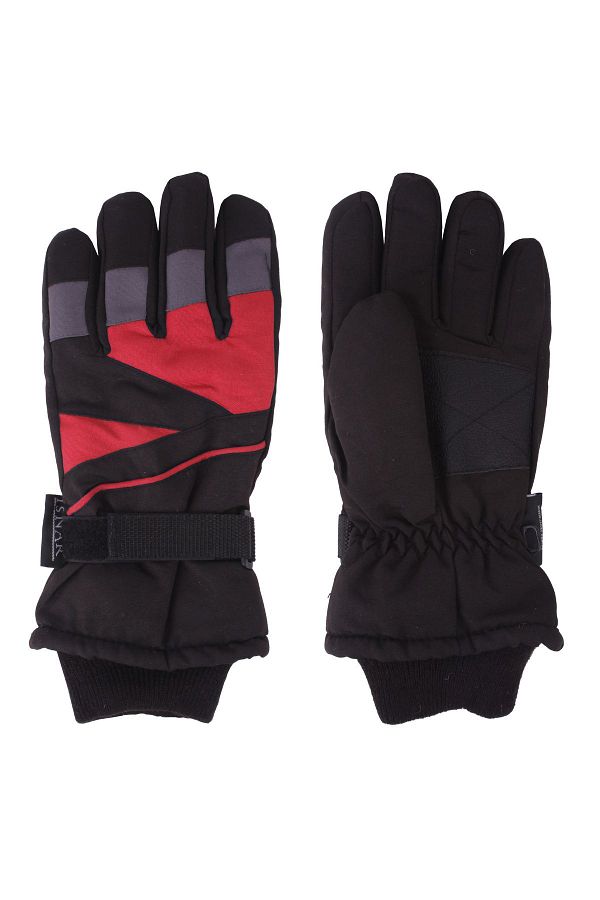 nar Modabay 8 14 Years Old Children s Snow Gloves Red Black Color Velcro Rubber Wrist Model 0051 Trendyol