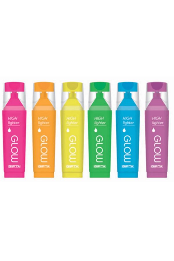 Gıpta-Glow 6 Colors Phosphorescent Vivid Marker 1
