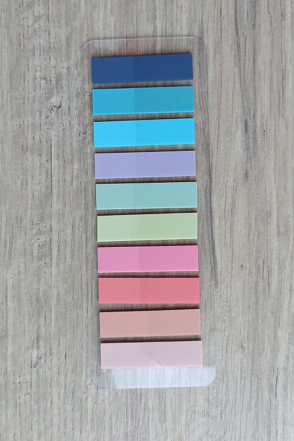 Mona Craftist-200 Sheets 1 Pack Soft Pastel Color Post-it Adhesive Note Paper Index Sticker Index 1