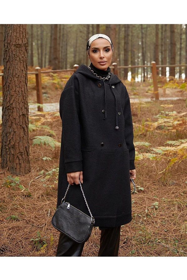 Wool felt coat top