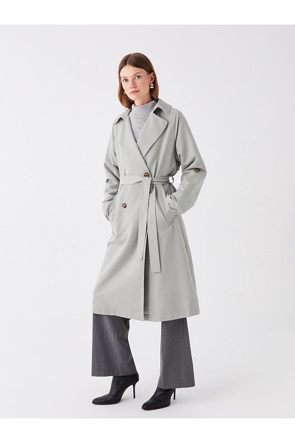 LC Waikiki Lcwaikiki Classic Women s Straight Collar Trench Coat Jacket Collar Trendyol