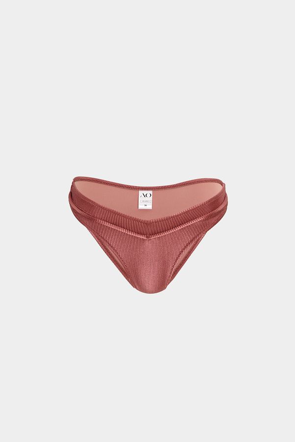 Açelya Okcu-Partea de jos de bikini pentru femei RHEA Fit Premium texturată - Detaliu cu țevi 1