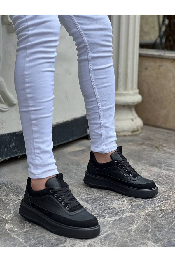 Low top angelica aedan nappa all black top