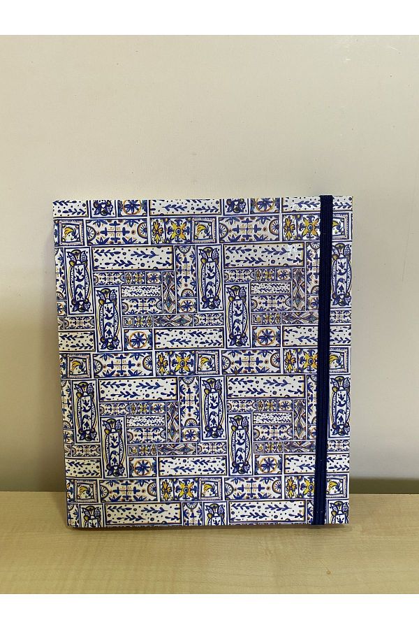 4nio-Tile Square Elastic Textured Lined Notebook 1
