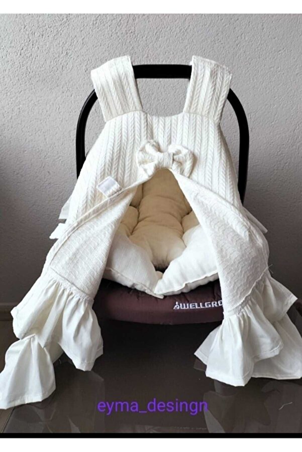 eyma home %100 pamuk örme pike puset örtüsü (TEK)