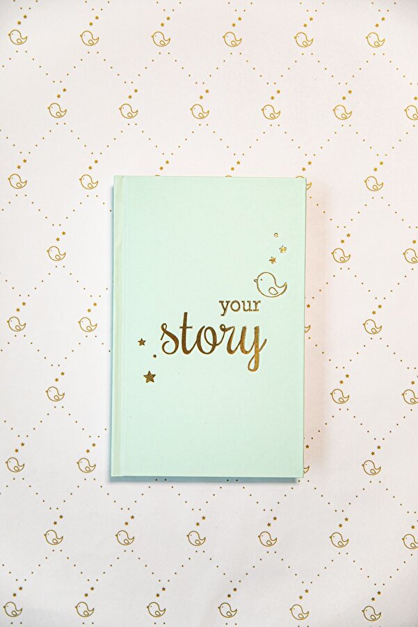 BeyazBirKutu Your Story Baby Journal (Anne ve Bebek Günlüğü-Kutusuz Tek Günlük)-Mint