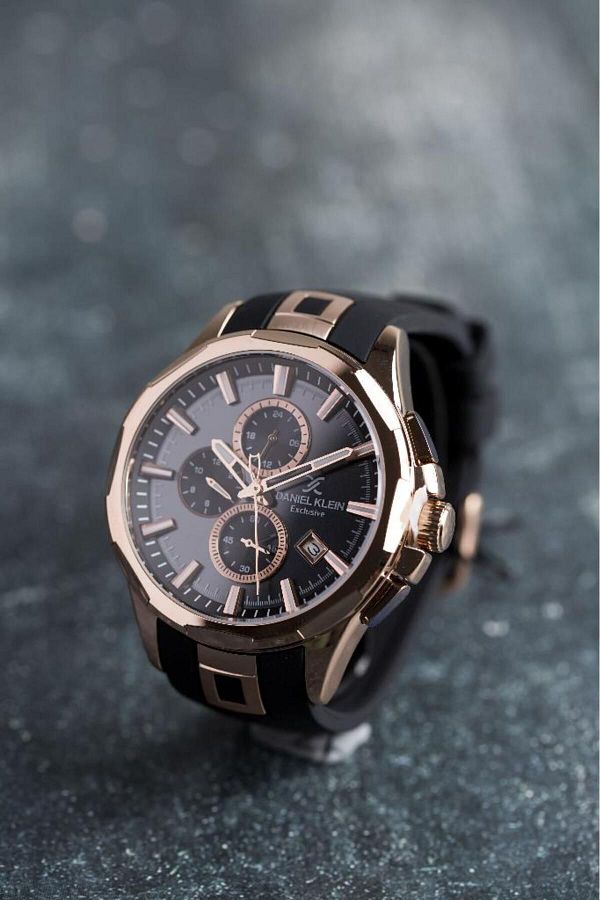 Daniel Klein Dke.1.10657 Exclusive Men s Wristwatch All Functions Different Color Options BLACK COPPER Trendyol