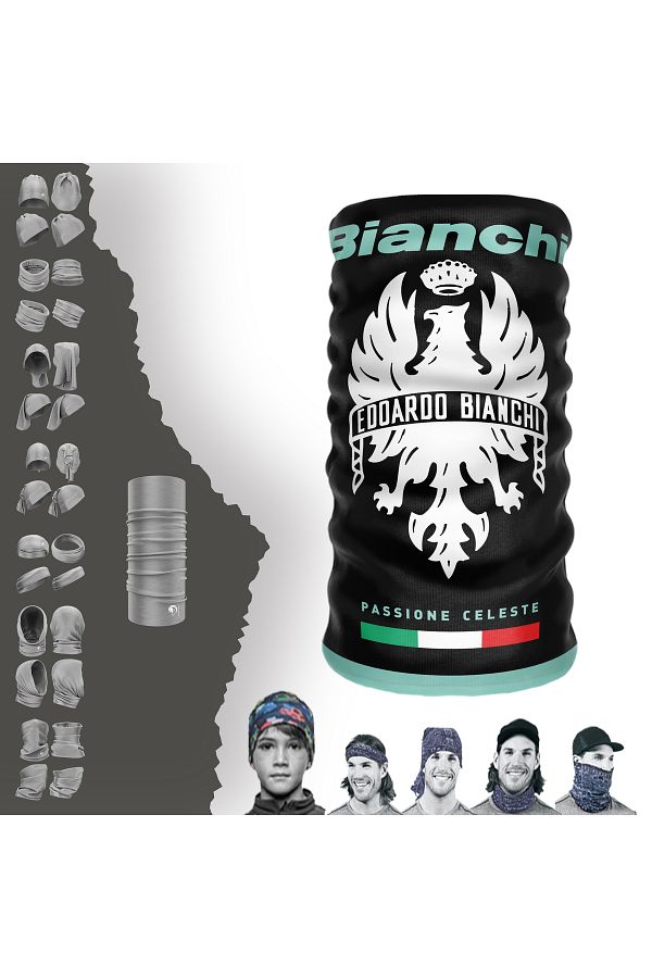 Bianchi-Cycling Helmet Inside Mask Seamless Tube Neck Collar Bandana Hair Band 1
