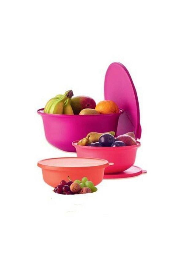 Tupperware-Aloha Set of 3 Storage Service Prep Container 1
