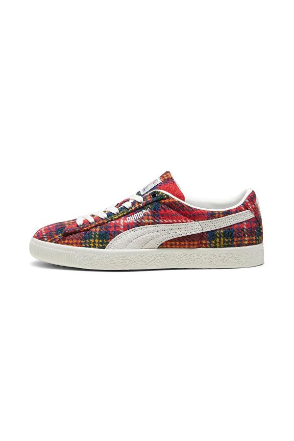 Puma-VTG Harris Tweed Suede - Frosted Ivory-Red 1