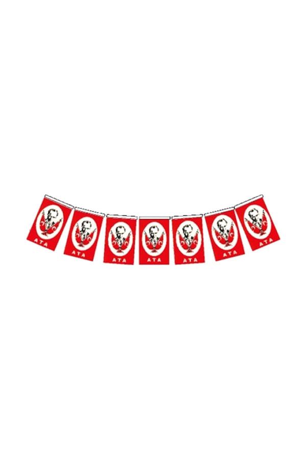 Vatan-50 Pieces of tiny Paper Flag with Ancestor and String 1