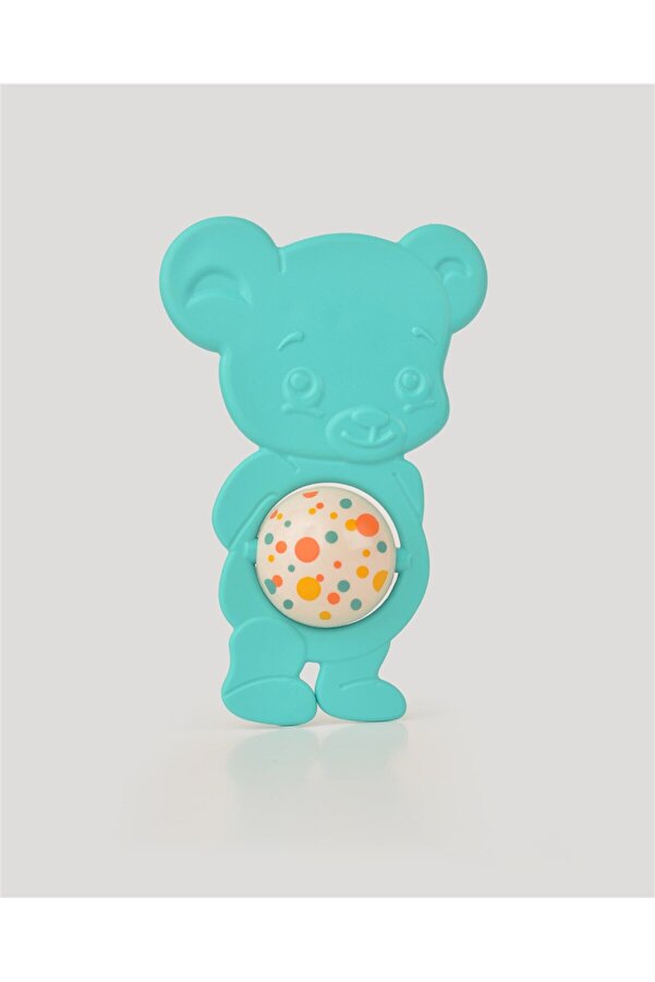 let's be child Lc Sevimli Ayıcık Mavi Diş Kaşıyıcı Çıngırak