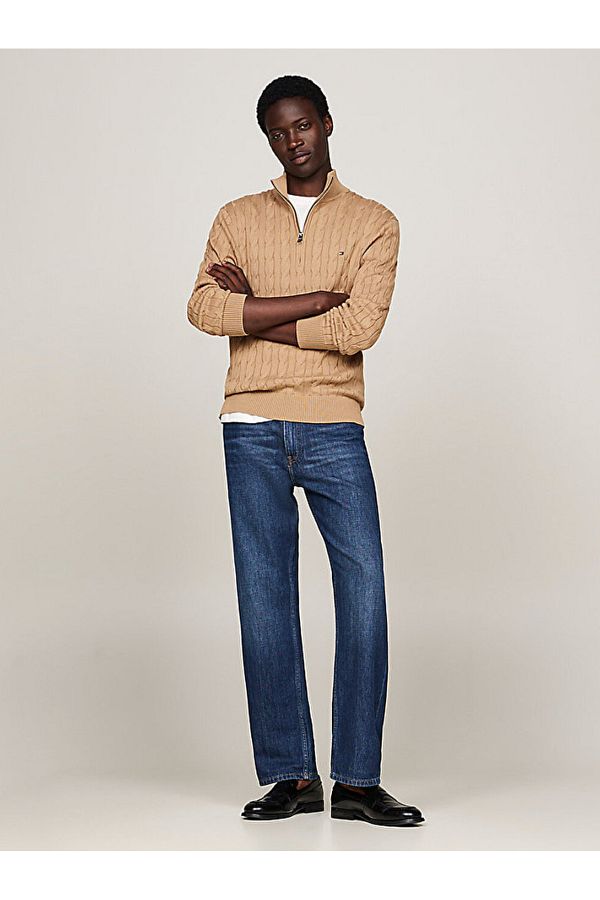 Tommy Hilfiger Cable Knit Top Half Zip Jumper Trendyol