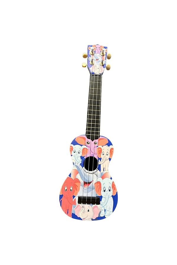 Rock Viper-Hawian Soprano - Elephant Patterned Composit Ukulele 1