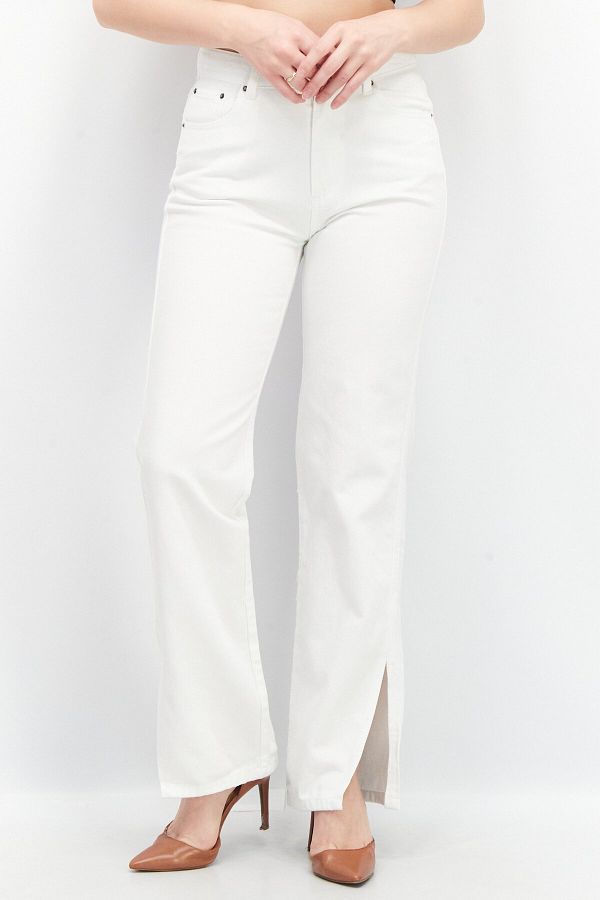 Don t Call Me Jennyfer Women Regular Fit Solid Non Stretchable Jeans White Trendyol