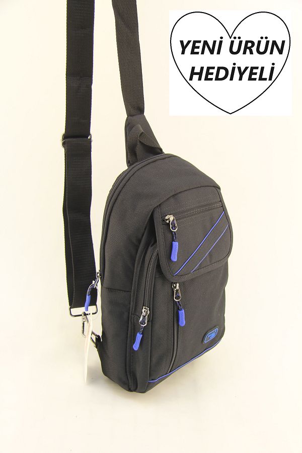 Crossbody bag with striped strap deals