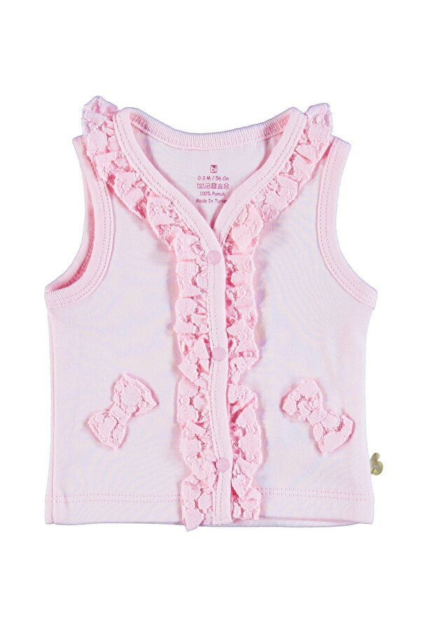 Bibaby Pembe Kız Bebek Lase Yelek B02500061233