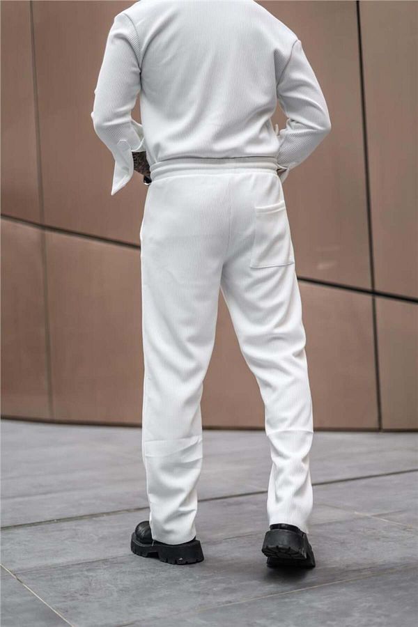 Mens all white sweatsuit deals
