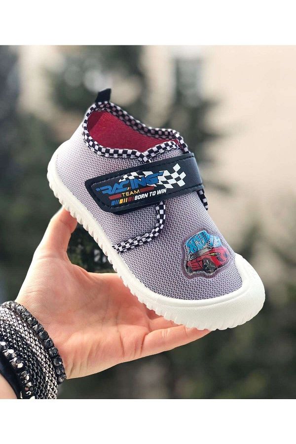 Pandalina Children s Slippers Linen Nursery Home School Shoes Soft Non Slip Sole Nursery Shoes Trendyol