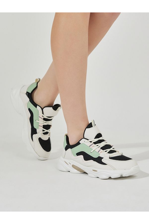Chunky color block sneakers deals