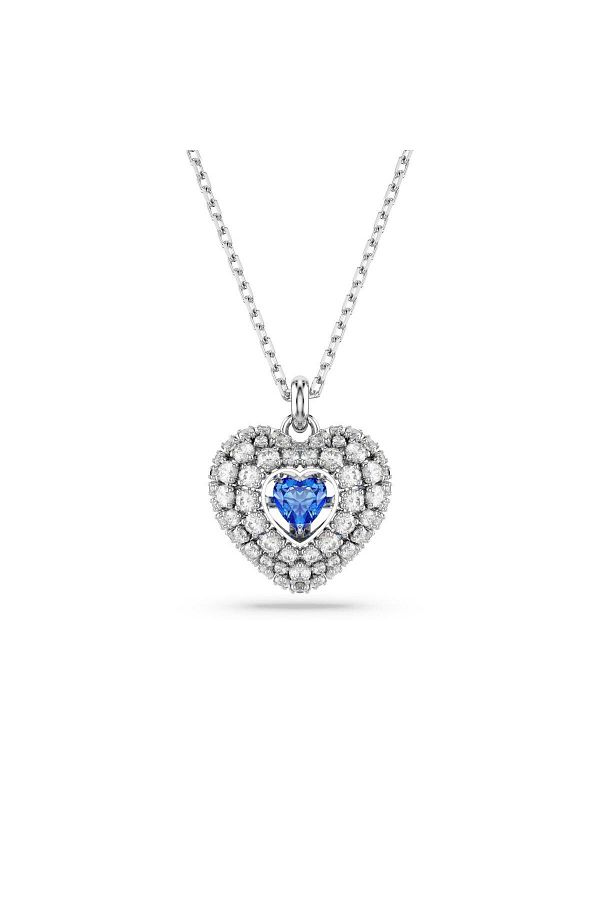 Swarovski-5680403 Swarovski Necklace Hyperbola:Pend Hrt Blu/Rhs 1