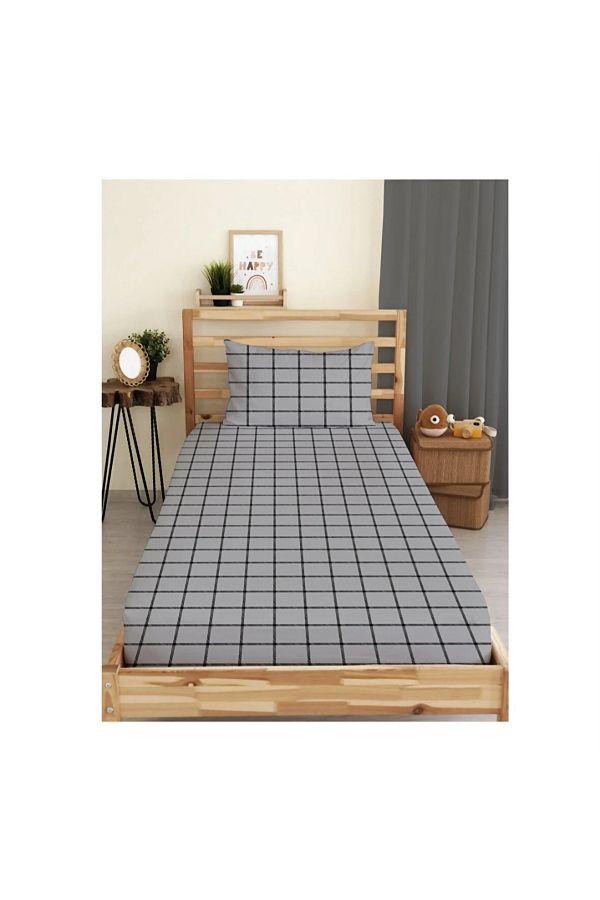 Totem-Totemhome Ranforce Elastic Checkered Sheet Set 1