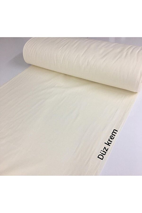Bebek Özel Bir Metre %100 Pamuklu Pamuklu Poplin Kumaş Düz Krem 240 cm Eninde (100X240 cm)