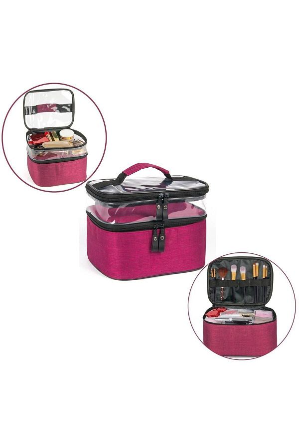 Ankaflex-حقيبة مكياج حقيبة مكياج حقيبة شفافة مجموعة سفر احترافية حقيبة مكياج Cantasi Luggage 1