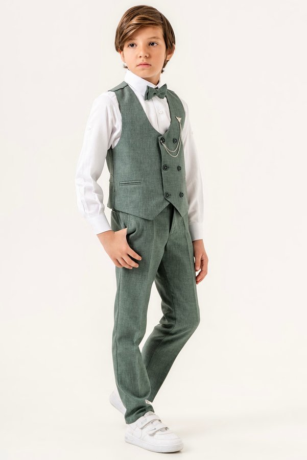 carino's kids Boy's Suit with Planet Vest