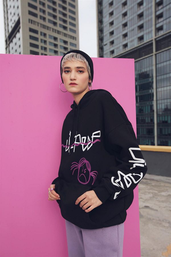 Lil peep hoodie pink clearance