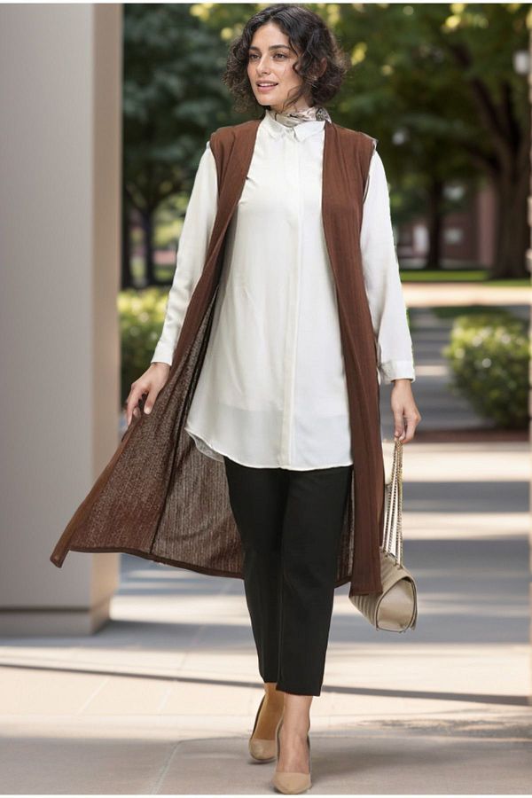 Long flowy vest hot sale