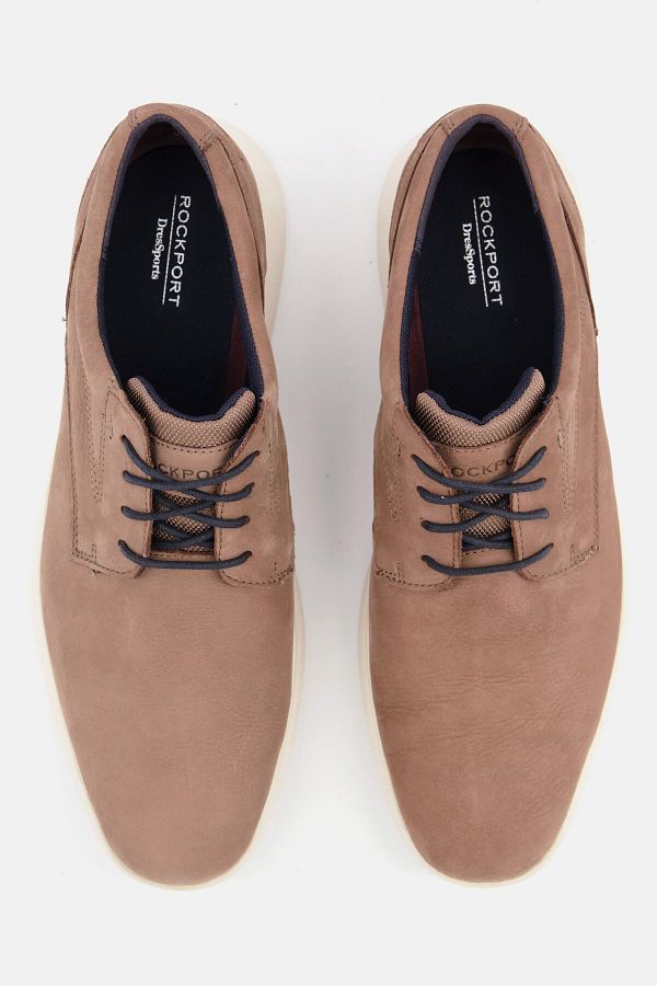 Rockport Men Wide Tfds Plain Lace Up Casual Shoes Taupe Trendyol